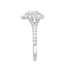 Thumbnail Image 3 of Previously Owned - 1 CT. T.W. Pear-Shaped Diamond Double Frame Engagement Ring in 14K White Gold
