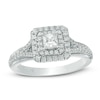 Thumbnail Image 1 of Previously Owned - Vera Wang Love Collection 5/8 CT. T.W. Princess-Cut Diamond Engagement Ring in 14K White Gold