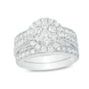 Thumbnail Image 1 of Previously Owned - 2 CT. T.W. Composite Diamond Frame Vintage-Style Bridal Set in 14K White Gold