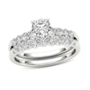 Thumbnail Image 1 of Previously Owned - 1 CT. T.W. Diamond Bridal Set in 14K White Gold