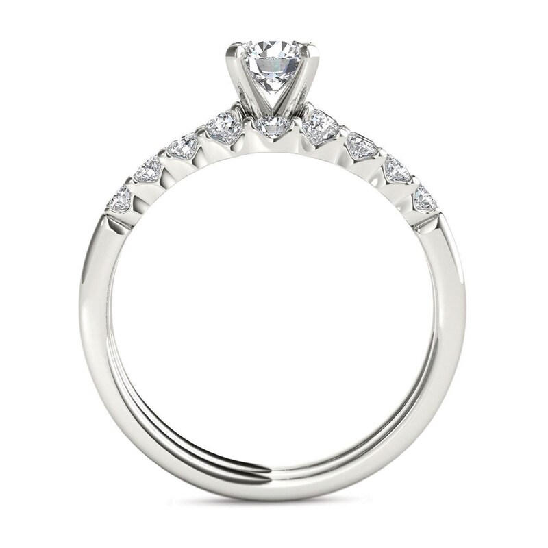 Main Image 3 of Previously Owned - 1 CT. T.W. Diamond Bridal Set in 14K White Gold