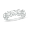 Thumbnail Image 1 of Previously Owned - Celebration Grand® 1 CT. T.W. Diamond Frame Five Stone Anniversary Band in 14K White Gold (H-I/I1)