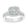 Thumbnail Image 0 of Previously Owned - 5/8 CT. T.W. Diamond Cushion Frame Bridal Set in 10K White Gold