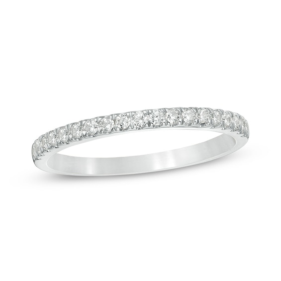 Previously Owned - 1/4 CT. T.w. Diamond Wedding Band in 10K White Gold