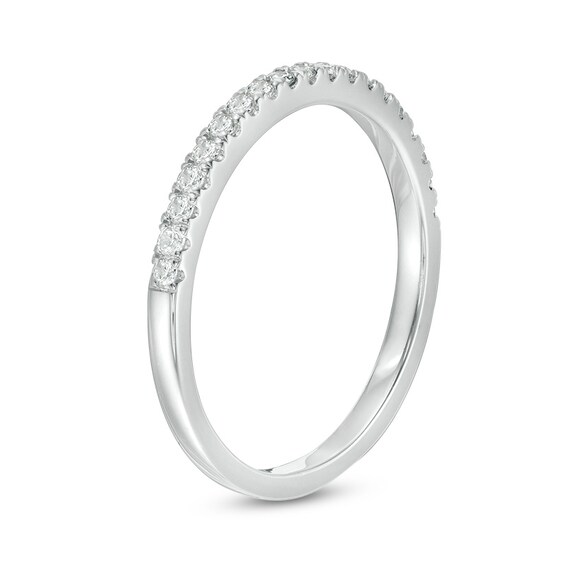 Previously Owned - 1/4 CT. T.w. Diamond Wedding Band in 10K White Gold