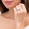 Thumbnail Image 2 of Previously Owned - 2 CT. T.W. Composite Diamond Pear-Shaped Frame Engagement Ring in 10K White Gold