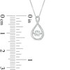 Thumbnail Image 2 of Previously Owned - 4.5mm Lab-Created White Sapphire Infinity Pendant in Sterling Silver