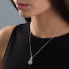 Thumbnail Image 3 of Previously Owned - 4.5mm Lab-Created White Sapphire Infinity Pendant in Sterling Silver