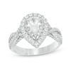 Thumbnail Image 1 of Previously Owned - Vera Wang Love Collection 1-5/8 CT. T.W. Pear-Shaped Diamond Engagement Ring in 14K White Gold