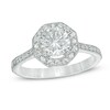 Thumbnail Image 1 of Previously Owned - 1-1/3 CT. T.W. Diamond Octagon Frame Vintage-Style Engagement Ring in 14K White Gold