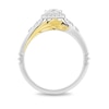 Thumbnail Image 3 of Previously Owned - Enchanted Disney Pocahontas 3/4 CT. T.W. Princess-Cut Diamond Engagement Ring in 14K Two-Tone Gold