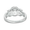 Thumbnail Image 3 of Previously Owned - 2 CT. T.W. Oval Diamond Past Present Future® Frame Twist Engagement Ring in 14K White Gold