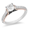 Thumbnail Image 1 of Previously Owned - Enchanted Disney Villains Maleficent 1 CT. T.W. Enhanced Black and White Diamond Engagement Ring
