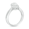 Thumbnail Image 3 of Previously Owned - 1-1/3 CT. T.W. Pear-Shaped Diamond Frame Engagement Ring  in 14K White Gold  (I/I1)