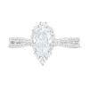 Thumbnail Image 4 of Previously Owned - 1-1/3 CT. T.W. Pear-Shaped Diamond Frame Engagement Ring  in 14K White Gold  (I/I1)