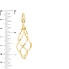 Thumbnail Image 3 of Previously Owned - Made in Italy Cascading Twist Drop Earrings in 14K Gold