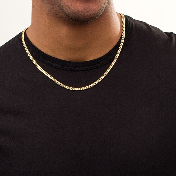 Previously Owned - Made in Italy 4.5mm Cuban Curb Chain Necklace in Hollow 10K Gold - 22"