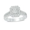 Thumbnail Image 1 of Previously Owned - Vera Wang Love Collection 1 CT. T.W. Emerald-Cut Diamond Engagement Ring in 14K White Gold