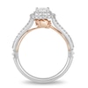 Thumbnail Image 3 of Previously Owned - Enchanted Disney Belle 3/4 CT. T.W. Princess-Cut Diamond Rose Engagement Ring in 14K Two-Tone Gold
