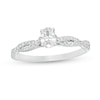 Thumbnail Image 1 of Previously Owned - 1/2 CT. T.W. Oval Diamond Twist Engagement Ring in 14K White Gold