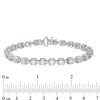 Thumbnail Image 4 of Previously Owned - 5 CT. T.W. Composite Diamond Line Bracelet in 10K White Gold