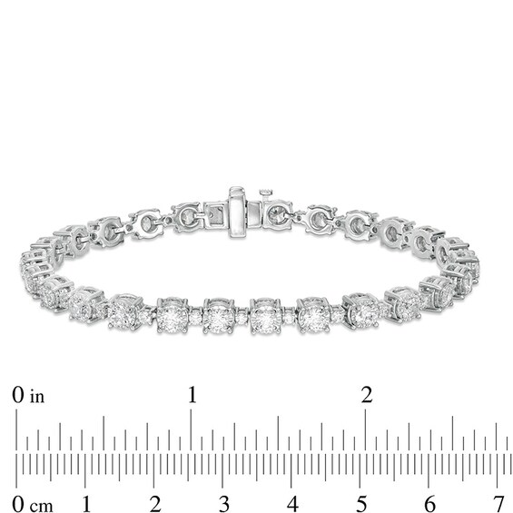 Previously Owned - 5 CT. T.w. Composite Diamond Line Bracelet in 10K White Gold