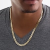 Thumbnail Image 2 of Previously Owned - Men's Solid Curb Chain Necklace in 10K Gold - 22"