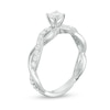 Thumbnail Image 1 of Previously Owned - 1 CT. T.W. Diamond Twist Engagement Ring in 14K White Gold