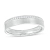 Thumbnail Image 1 of Previously Owned - 1/8 CT. T.W. Diamond Channel-Set Wedding Band in 10K White Gold