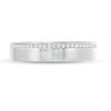 Thumbnail Image 4 of Previously Owned - 1/8 CT. T.W. Diamond Channel-Set Wedding Band in 10K White Gold