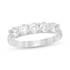 Thumbnail Image 1 of Previously Owned - Zales Private Collection 1 CT. T.W. Colourless Diamond Five Stone Wedding Band in 14K White Gold