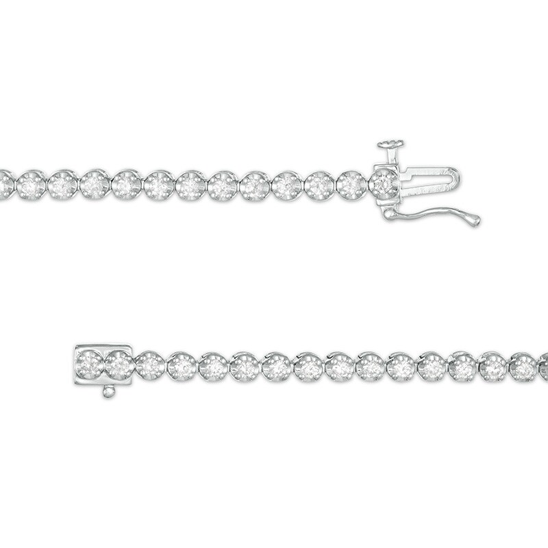 Main Image 2 of Previously Owned - Marilyn Monroe™ Collection 2 CT. T.W. Diamond Tennis Bracelet in 10K White Gold