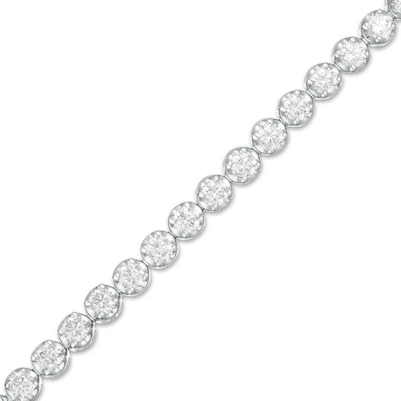 Previously Owned - Marilyn Monroe™ Collection 4 CT. T.W. Diamond Tennis Bracelet in 10K White Gold