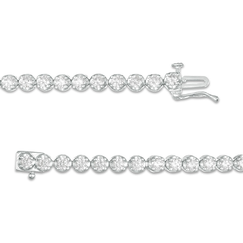 Main Image 2 of Previously Owned - Marilyn Monroe™ Collection 4 CT. T.W. Diamond Tennis Bracelet in 10K White Gold