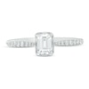 Thumbnail Image 3 of Previously Owned - 3/4 CT. T.W. Emerald-Cut Diamond Frame Engagement Ring in 14K White Gold