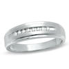 Thumbnail Image 1 of Previously Owned - 1/10 CT. T.W. Diamond Wedding Band in 10K White Gold