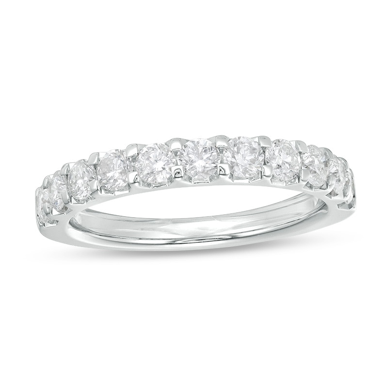 Main Image 1 of Previously Owned - 1 CT. T.W. Diamond Band in 14K White Gold (I/SI2)