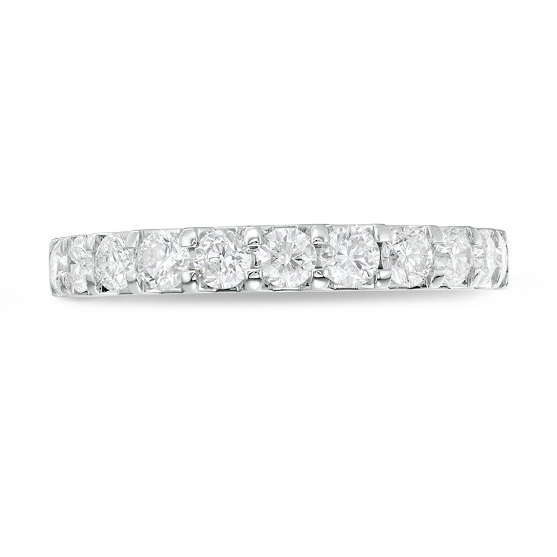 Main Image 4 of Previously Owned - 1 CT. T.W. Diamond Band in 14K White Gold (I/SI2)