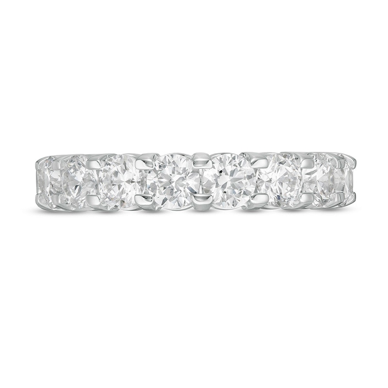 Main Image 4 of Previously Owned - 2 CT. T.W. Diamond Ten Stone Band in 14K White Gold