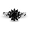 Thumbnail Image 4 of Previously Owned - Enchanted Disney Villains Maleficent 1-1/2 CT. T.W. Enhanced Black and White Diamond Engagement Ring