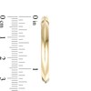 Thumbnail Image 3 of Previously Owned - 30.0mm Knife Edge Tube Hoop Earrings in 10K Gold