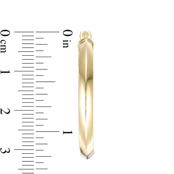 Previously Owned - 30.0mm Knife Edge Tube Hoop Earrings in 10K Gold