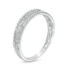 Thumbnail Image 3 of Previously Owned - 1/15 CT. T.W. Diamond Vintage-Style Braid Band in 10K White Gold