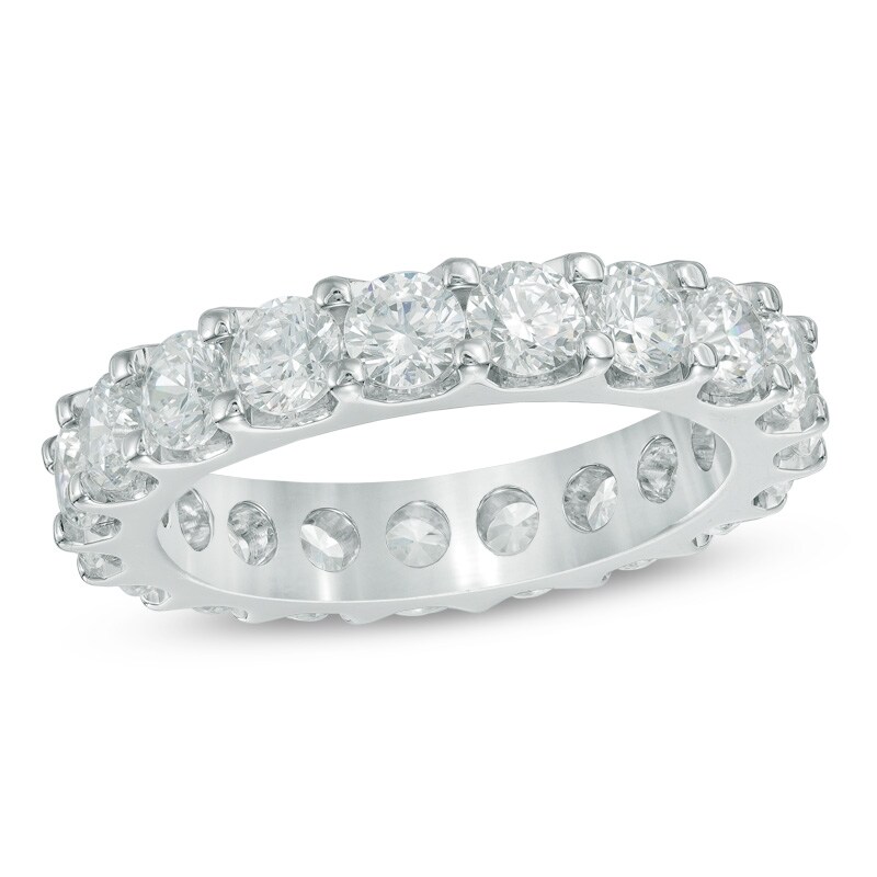 Main Image 1 of Previously Owned - 3 CT. T.W. Diamond Eternity Band in Platinum