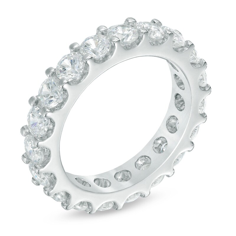 Main Image 2 of Previously Owned - 3 CT. T.W. Diamond Eternity Band in Platinum