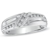 Thumbnail Image 1 of Previously Owned - 1/10 CT. T.W. Diamond Wedding Band in 10K White Gold