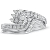 Thumbnail Image 1 of Previously Owned - 1/4 CT. T.W. Diamond Bridal Set in 10K White Gold