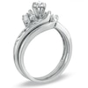 Thumbnail Image 2 of Previously Owned - 1/4 CT. T.W. Diamond Bridal Set in 10K White Gold