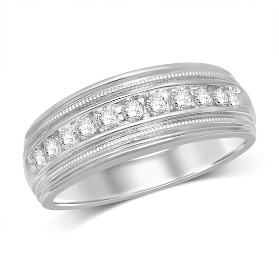 Previously Owned - 1/2 CT. T.w. Diamond Anniversary Band in 14K White Gold