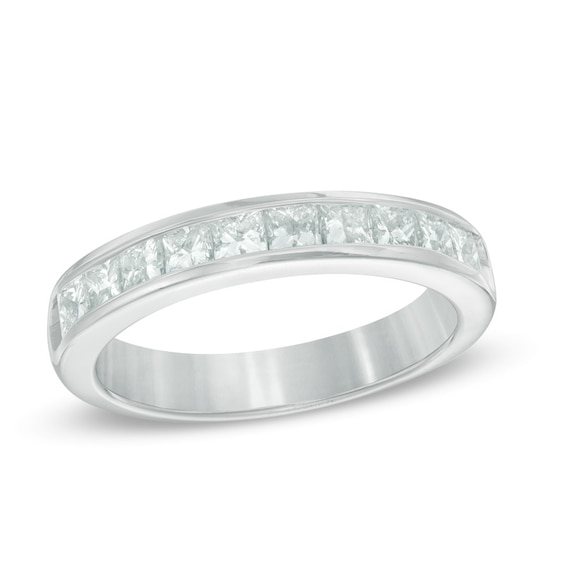 Previously Owned - 1 CT. T.w. Princess-Cut Diamond Anniversary Band in 14K White Gold